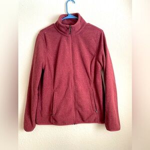 Amazon Essentials Dusty Rose Teddy Jacket with Stand-Up Collar size L